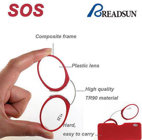 TR90 reading glasses of nose clip