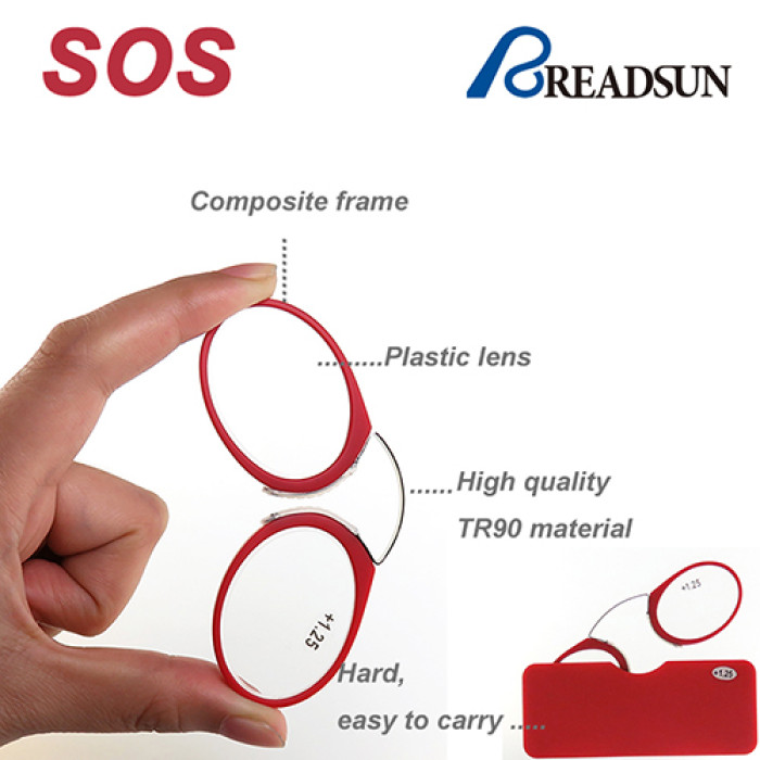 TR90 reading glasses of nose clip