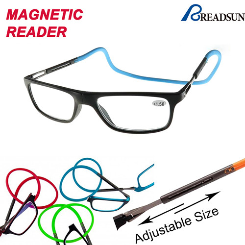 Magnetic clic reading glasses