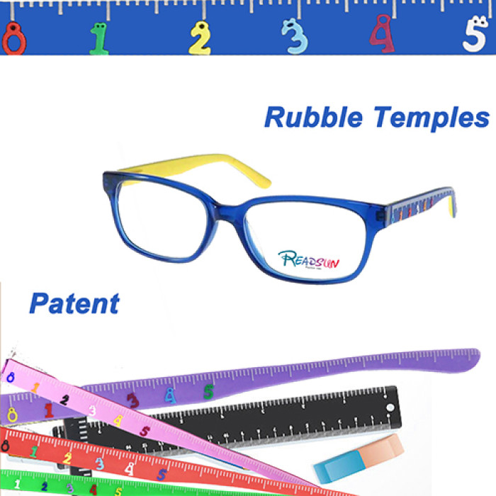 2024 New Teenager acetate Optical Frame with rubble temple