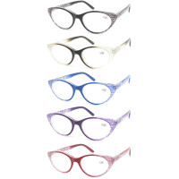 2024New Reasun CHEAP plastic  oral Reading Glasses with metal spring hinge Support customization