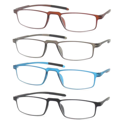 2024 Reasun Light weight soft tr90 plastic reading glasses with plastic spring hinge Support customization