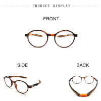 Magnetic Reading Glasses portable hanging neck Reading Glasses Round Glasses Men Eyewear