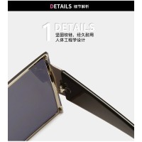 2024 New Arrivals Fashion Designer Square Frame Trendy Women Oversized Shades Sunglasses