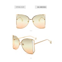 Custom Fashion Women's Big Frame Ocean Gradient Designer Shades Oversized Sunglasses