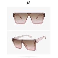 High Fashion Square Star Unisex Trendy Oversized Big Frame Womens Men Trendy Shades Sunglasses 2020