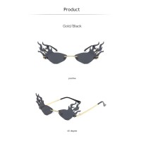 2020 New Arrivals High Fashion Luxury Trendy Unique Fire Rimless Frames Men Ladies Party Shades Sunglasses