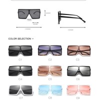 Fashion Designer Trendy Plastic Saqure Big Frame Oversized Wholesale Gafas Custom Sun Shades Sunglasses