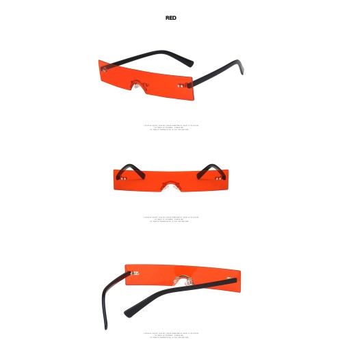 New Rectangle Women 2024 Fashion Luxury Brand Designer Small Lens Shades Personality UV400 Sunglasses