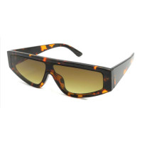 Trending Women Black Shades Fashion Integrated Sunglasses for Female Male