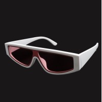 Trending Women Black Shades Fashion Integrated Sunglasses for Female Male