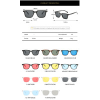 2023 Fashion Womens Mens Classic Vintage Retro Square Trend Sunglasses