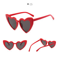 Wholesale 2024 Fashion Womens Heart Shape Sunglasses