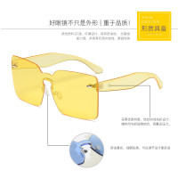 Vintage Transparent Conjoined Ocean Lenses Square Personal Wholesale USA Hot UV400 Sunglasses