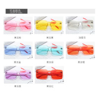 Vintage Transparent Conjoined Ocean Lenses Square Personal Wholesale USA Hot UV400 Sunglasses