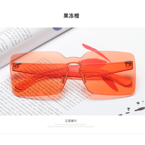 Vintage Transparent Conjoined Ocean Lenses Square Personal Wholesale USA Hot UV400 Sunglasses