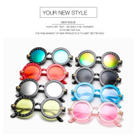 fashionable custom selection high quality circle round kids sunglasses