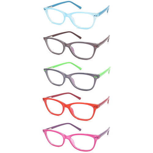 Teenagers CP optical frame with metal spring hinge