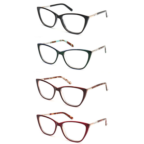 Acetate hot selling optical frame with diamond decoration