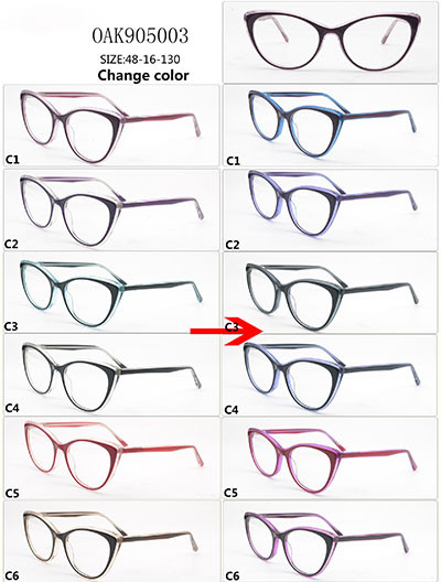 New model Kids color changing acetate optical frame glasses