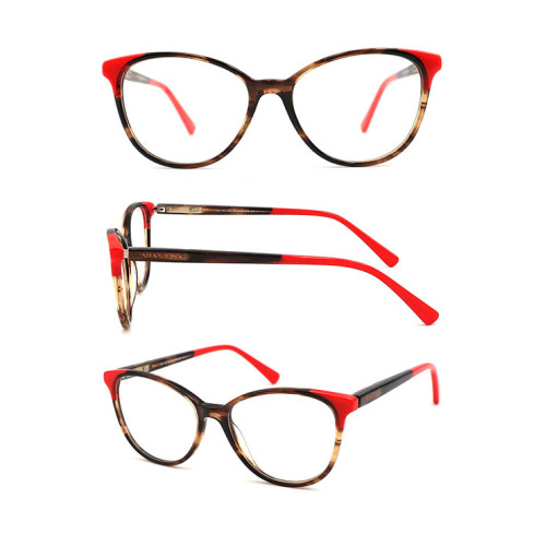 Best selling acetate optical frame with conbination material Support customization