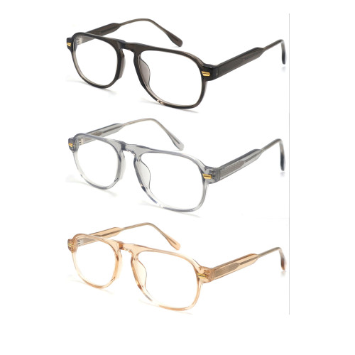 Wholesale 2024 New Adult Acetate Injection Optical Frame With Metal Spring Hinge