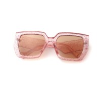 Best selling PC oversized sunglasses with metal hinge