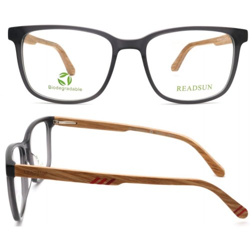 Best Wooden Texture Selling Bio-Acetate Optical Frame