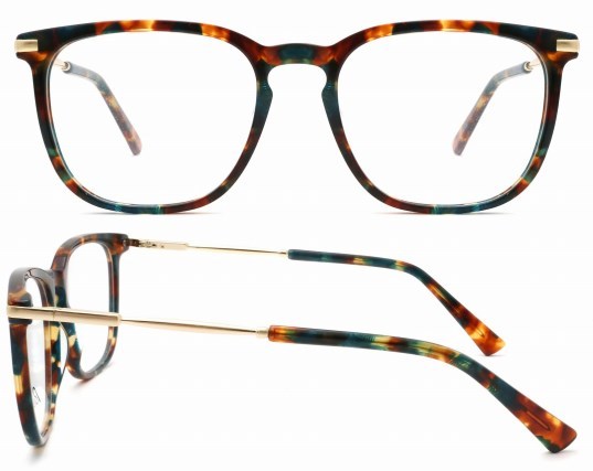 Tortoise Ultralight Adult Acetate Optical Frame With Metal Temple