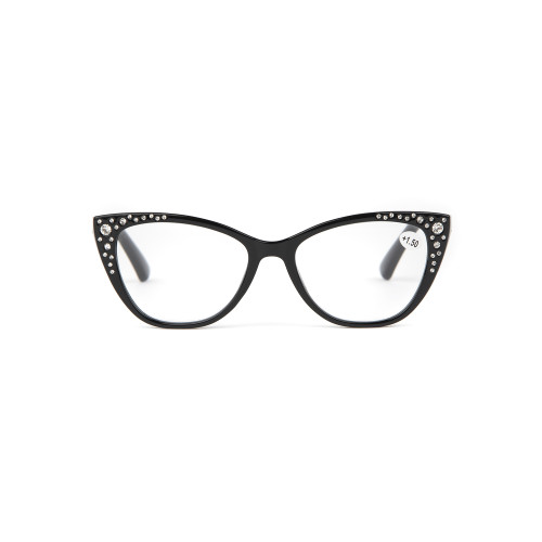 Cat eye diamond plastic women reading glasses