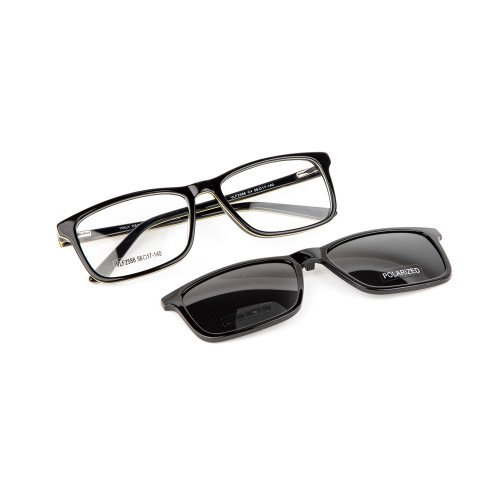 acetate clip on optical frame Women /men Polarized lense