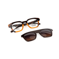 acetate clip on optical frame Women /men Polarized lense