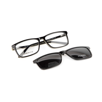 Acetate Clip on Optical Frame Women /Men Polarized Lense
