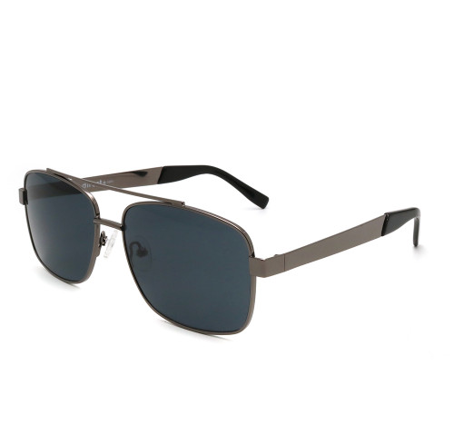 2023 High Quality Full Rim Frame Polarized Metal Double Bridge Sunglasses