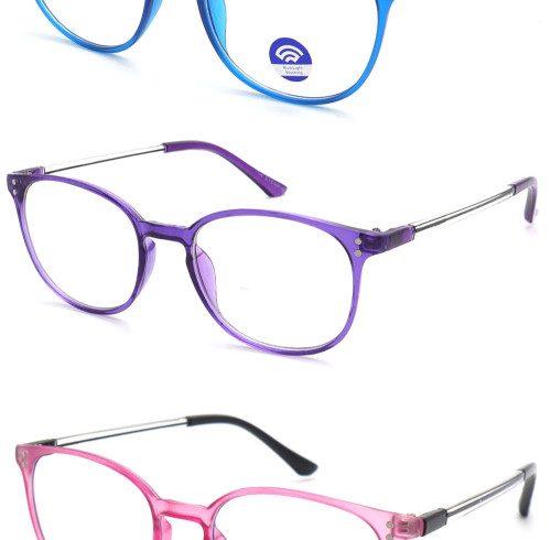 Colorful Rainbow Women Beautiful Design Spectacle Lady Plastic Frames Reading Eyewear