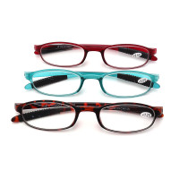 Tr90 Anti Blue Light Portable Reading Glasses with Rubber Temple Tip