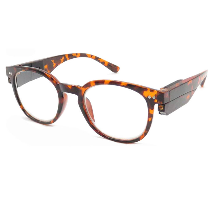 LED Powerful Reading Light Multi Strength Glasses with Magnifier up at Night Unisex Eyeglasses Eyewear