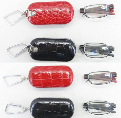Lightweight Fashionable Portable Reading Glasses and Easy to Carry Cost-Effective Men Folding Reading Glasses with Glasses Case