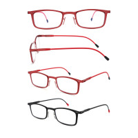 Anti-Blu-Ray Reading Glasses Ultra-Thin Paper Mobile Phone Holder Prescription Glasses Portable HD Eyeglass Lenses