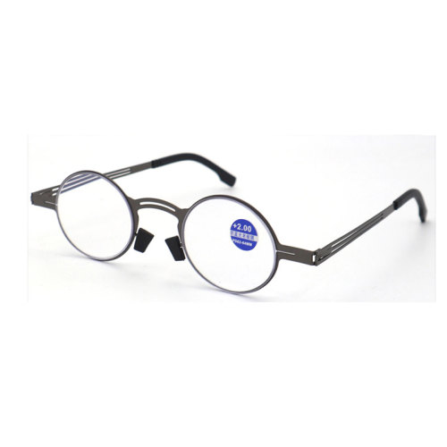 Ultralight Portable Mens Reading Glasses Blue Light Blocking Metal Reading Glasses Factory