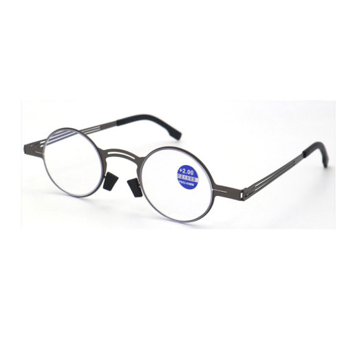 Ultralight Portable Mens Reading Glasses Blue Light Blocking Metal Reading Glasses Factory
