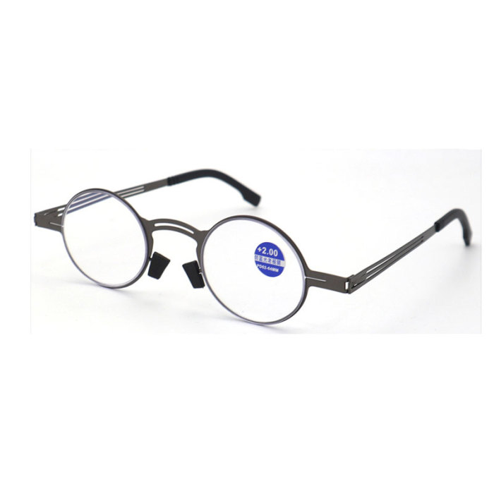Ultralight Portable Mens Reading Glasses Blue Light Blocking Metal Reading Glasses Factory
