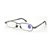 Wholesale Customize Logo Classic Foldable Portable Metal Frame Glasses for Men Women Anti-Blue Light Reading Glasses