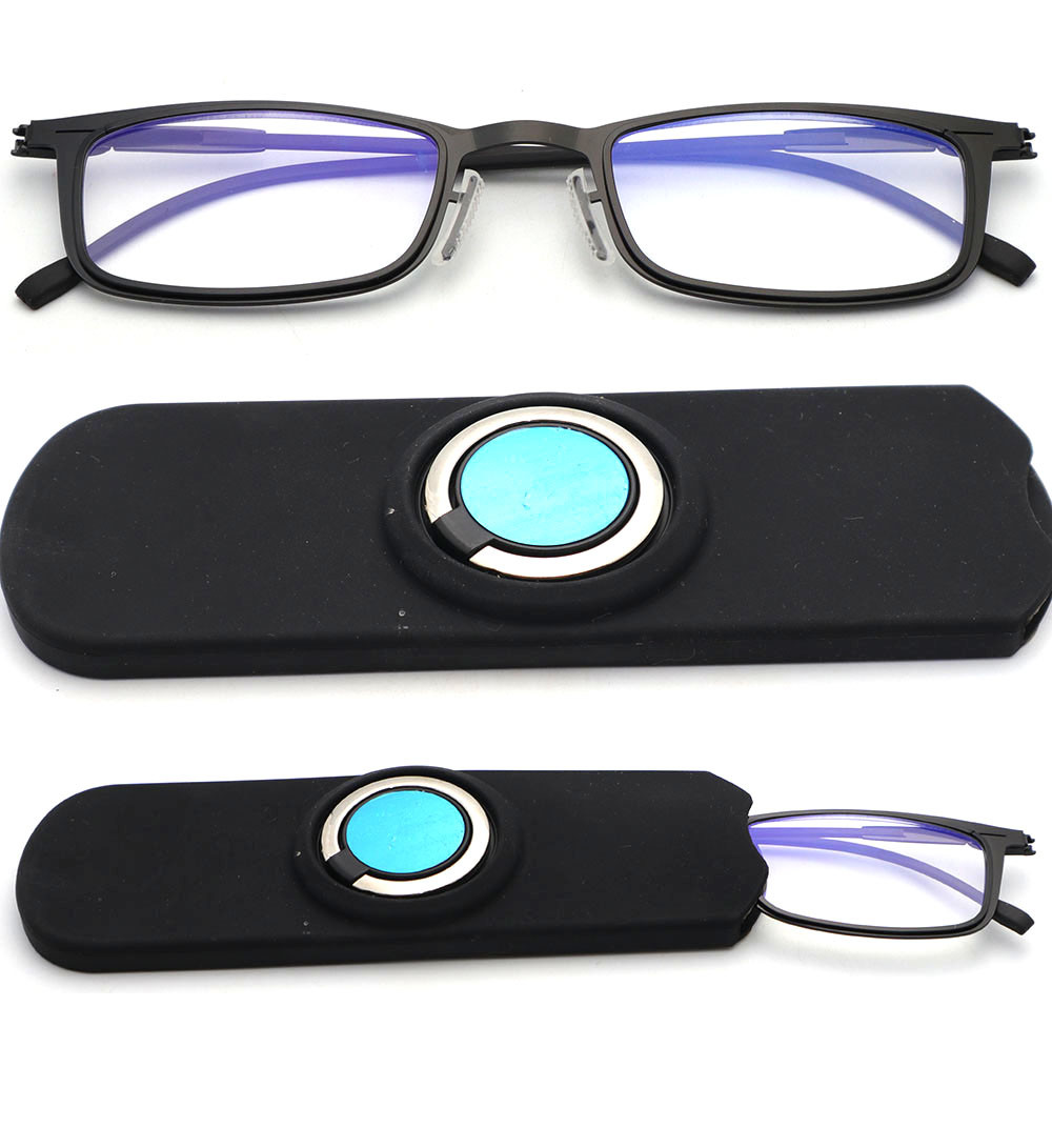 Metal Reading Glass with Case