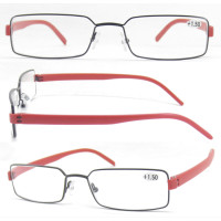 Classic Vintage Designer Women Men Slim Square Metal Frame Anti Blue Light Blocking Business Reading Glasses