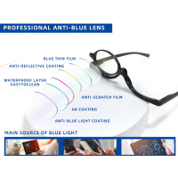 Plastic Frame lady rolling cosmetic reading glasses Making up Reading Glasses Presbyopic Eyeglass