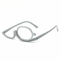 180 Degree Rotating Cosmetic Glasses Folding Eyeglasses Rotatable metal hinge Reading Glass Makeup Glasses