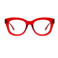 Big Full Frame Red Thick Reading Glasses