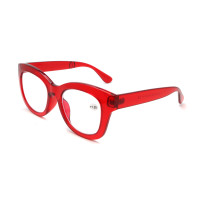 Big Full Frame Red Thick Reading Glasses