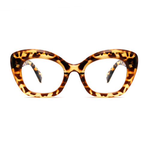 Trending High Quality Vintage Computer Plastic Tortoise Shell Glasses Anti Blue Light Round Women Eyewear Glasses